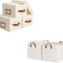 StorageWorks Storage Bins with Shelves Baskets, Pack of 3