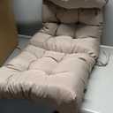 Crestlive Products Adirondack Chair Cushion, Outdoor Rocking Chair Cushion Waterproof Fade Resistant 50x20x4 Inch, High Back Thick Patio Replacement Cushion, Beige (1-Piece)