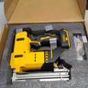 Cordless Brad Nailer Compatible with Dewalt 20V Battery, 2 in 1 Electric Nail Gun Staple Gun with 1000 Nails/Staples, Battery Power Nail Gun for Trim Wood Crafting Home (NO Battery)