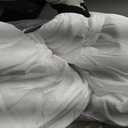 Modern Heirloom Emily Texture (White) 2-Piece Comforter Set, Ruched All Seasons Bedding, Machine Washable - Twin/Twin XL Size