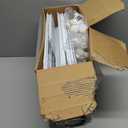 Dog Playpen Indoor with Door, DIY Puppy Play Pen Portable Metal Wire Yard Fence Small Animal Exercise Cage for Small-Sized Dog (White(Middle)