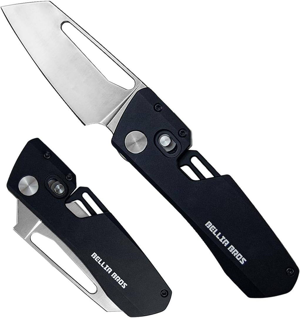 EDC Aluminium Alloy Folding Utility Knife with 2.56" Box Cutter Pocket Knife with Clip