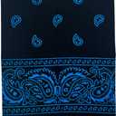 Sosun 22x22 Bandana, Face Mask, Square Scarf, Headwear, Multipacks Made From 100% Cotton (Black)