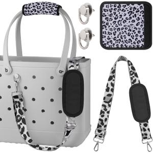 OUTXE Strap Wrap for Bogg Bag, Adjustable Crossbody Shoulder Long Straps for XL Medium Bog Beach Rubber Tote Bag Accessories