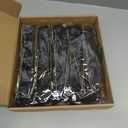 Black Glitter Roses,50PCS Fake Roses 2.76" Foam Flowers Artificial Roses Artificial Flowers for Wedding Christmas DIY Wreath Home Table Floral Arrangement(Black)