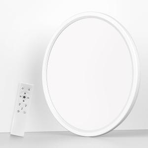 15 Inch LED Flush Mount Ceiling Light with Remote, 36W 3600LM 1800K/2700K/4000K/6500K Dimmable Ceiling Light with Night Light Low Profile Ceiling lights for Bedroom, Dining Room, Living Room-White