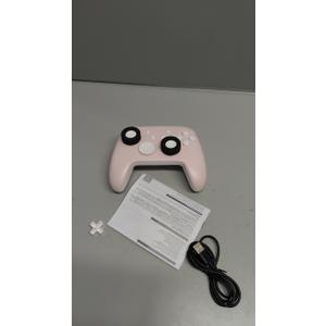FUNLAB Pink Switch Pro Controller Wireless Compatible with Nintendo Switch 2/OLED/Lite, Grily Hall Effect Controller, Firefly Bluetooth Remote Gamepad with 7 LED Colors/Paddle/Turbo- Cute Cat Paw Pattern