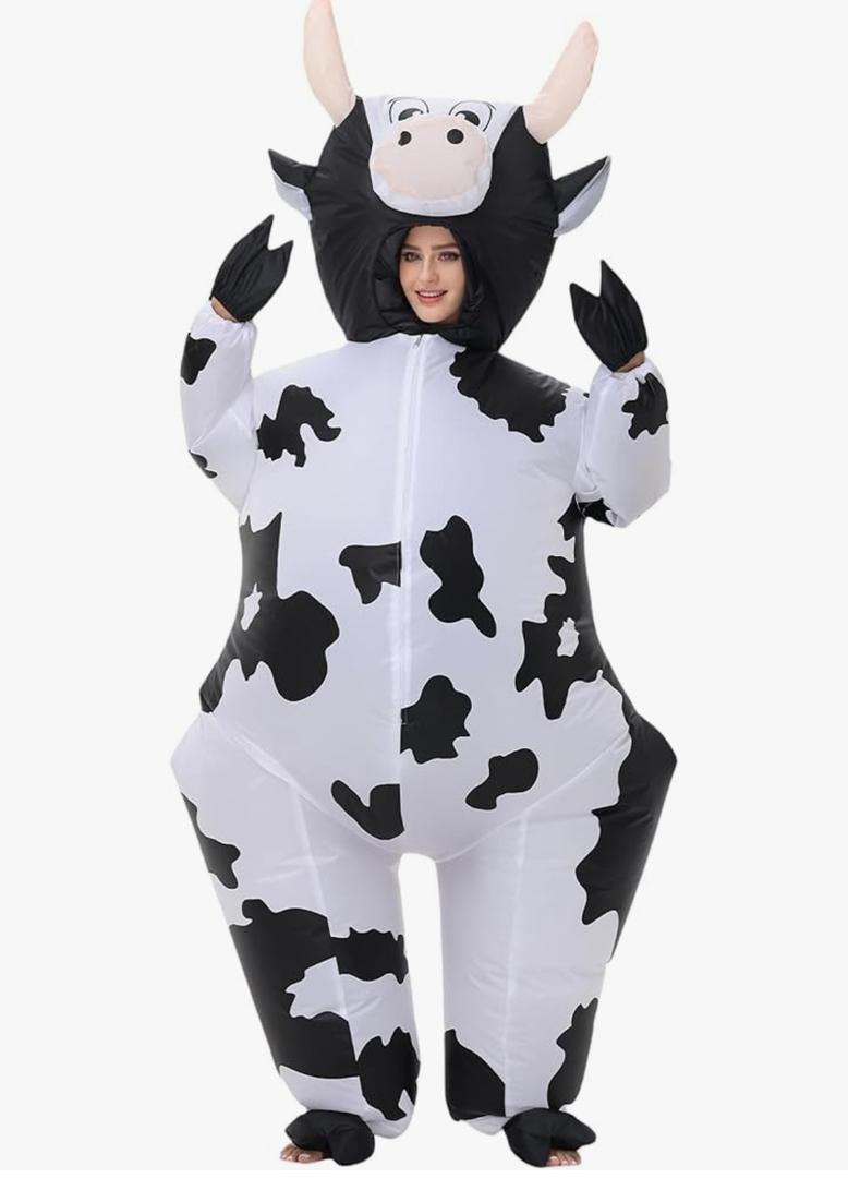 Inflatable Costume for Adult Halloween Inflatable Costume Xmas Christmas Blow Up Suit Halloween Costume, S