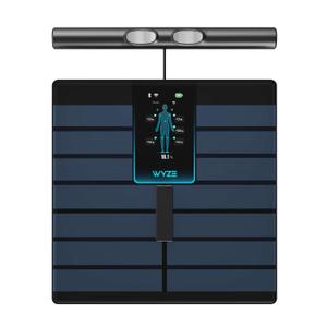 Wyze Smart Scale Ultra BodyScan with Handle Wi-Fi & Bluetooth Body Composition Scale for Weight, BMI, Body Fat, Muscle Mass, and Segmental Measurement, 400 lbs, Black