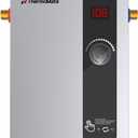 ThermoMate Tankless Water Heater Electric, 11kW 240 Volt On Demand Instant Hot Water Heater for Point of Use, Self-Modulating LED Display Knob Control, ETL Certified, 2.15GPM at 35F Rise
