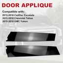 Pair Door Applique Rear Left and Right Rearward C Pillar for Chevrolet Chevy Tahoe for Cadillac Escalade for GMC Yukon 2015-2018 Gloss Black Door Window Trim Molding Panel Replaces 926-245 926-246
