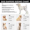Washable Dog Diapers Female 3 Pack Reusable Premium Highly Absorbent Doggie Diapers, Flexible Puppy Diapers, Durable Leak-Proof Leopard Dog Diapers for Period Heat Incontinence Puppy Training, M