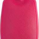 BYVOV Silicone Hot Water Bottle 2L for Pain Relief, Odorless & Leakproof, Long Lasting Heat for Period Cramps, Back, Neck & Muscle Pain, Soft Durable Design (Red)