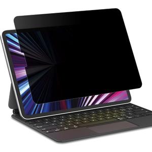 FILMEXT iPad Pro 12.9 Privacy Screen Protector M1 M2 2022 2021 2018, Anti Spy Anti Blue Light Glare Privacy Filter, PET Screen Protector for iPad Pro 12.9" 6th 5th 4th 3rd, [Landscape Privacy]