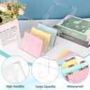 4x6 Index Card Holder Acrylic Index Card Organizer Clear Index Card Box Flash Card Holder with 5 Index Card Dividers Recipe Cards Holder Notecard Storage Box 150 Ruled Cards Stickers For Office Desk
