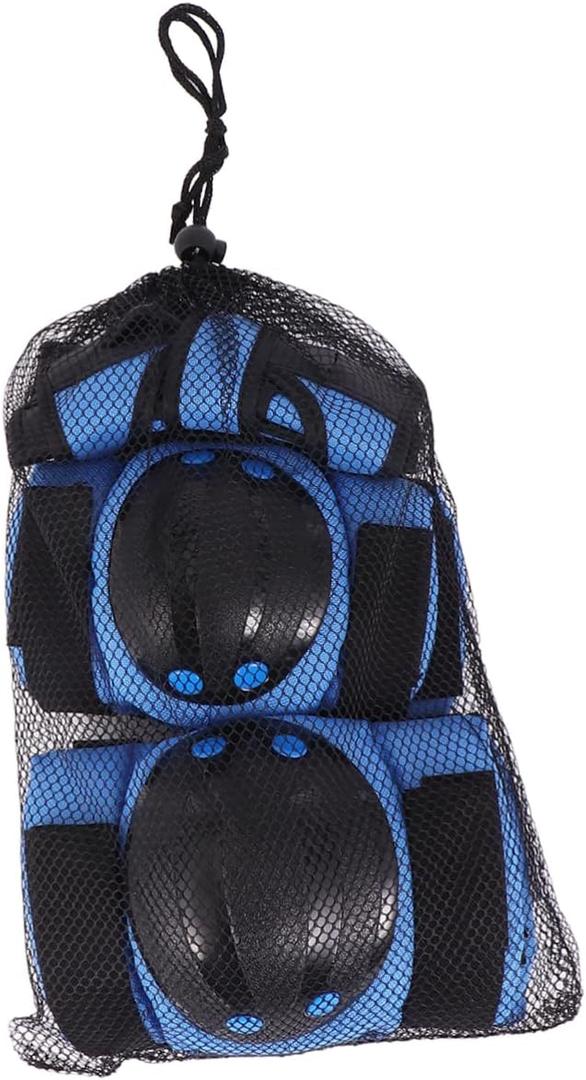 KICHOUSE 6pcs Boys and Girls Gear Set Kneepad Elbow Pads Wrist Protectors Protective Gear for Roller Skating Birthday for Boys Girls