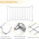 Allstare WB48X10064 Microwave Rack Replacement Parts for GE Microwave Parts Profile Cafe Microwave Rack Holder 304 Stainless Steel CVM1790SSSS PVM1790SR1SS GE Convection Microwave Oven Shelf Wire Rack