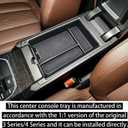RUNROAD Center Console Organizer Compatible with BMW 3 Series G20/G21 2019-2026 and 4 Series G22/G23/i4 2021-2026 Accessories, Insert Console Tray Armrest Storage Box ABS Coin Holder, Black