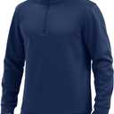 TACVASEN Men's Quarter Zip Pullover Sweatshirts Lightweight Fleece Lined Thermal Sweatshirts 1/4 Zip Golf Sweaters (Blue, M)