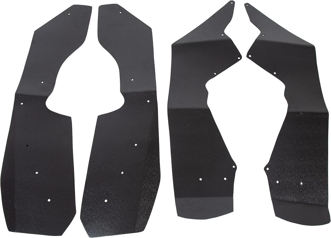 ALMULOO Fender Flares Extensions Compatible with 2009-2014 Polaris RZR-S 800, Front and Rear Mud Flaps