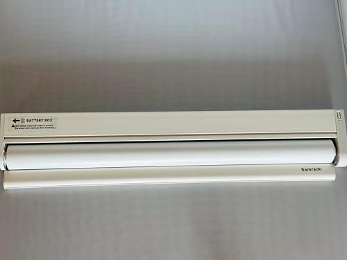 Curtain Drawing Devices, electrically Operated Motorized Blinds with Remote,Blackout Cordless Roller Shades for Windows,Smart Automatic Blinds Compatible with Alexa & Google Assistant