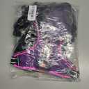 Light Up Dog Harness, No Pull LED Dog Harness with Handle, Rechargeable Lighted Safety Vest for Small Medium Large Dogs, Adjustable Soft Dog Lights for Night Walking (Purple-Pink)