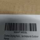 5 Tier Clothes Drying Rack Oversized, Foldable& Adjustable Height Rolling Clothes Rack Stainless Steel with 4 Castor, 32 Drying Poles,14 Hook& 4 Sock Clippers, Drying Rack Clothing for Indoor& Outdoor