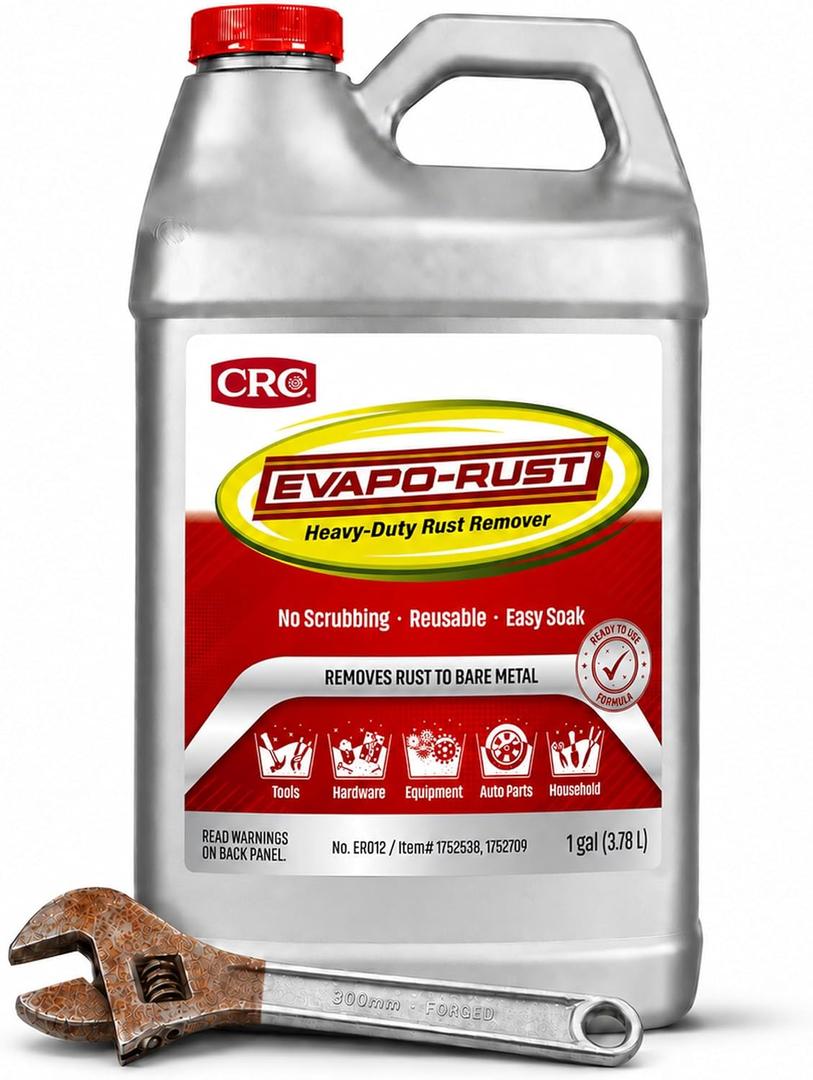 CRC Evapo-Rust Heavy Duty Rust Remover, 1 Gallon Bottle, 128 Fl Oz