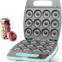 Baker's Friend Mini Donut Maker Machine, Bake 12 Mini Doughnuts, Maquina Para Hacer Donas, Perfect for Breakfast, Snacks, Desserts & More (Aqua)