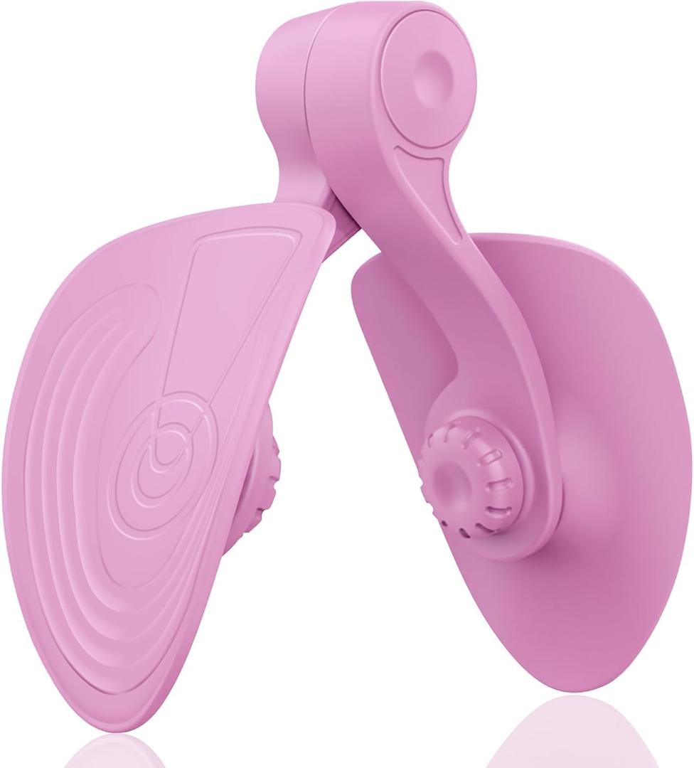 Thigh Master Kegel Exercise Products for Women Pelvic Floor Muscle Trainer Inner Thigh Hip Exercise Equipment Postpartum Rehabilitation Pelvic Floor (Pink)