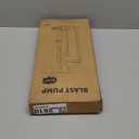 Professional Bike Floor Pump with Gauge | Presta & Schrader Valve | for Standard & Tubeless Tires | High-Pressure 160 PSI | High-Carbon Steel Barrel & Stable Base (Black)