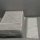 Small Makeup Vanity Desk 27.5''W with Mirror and Lights, Vanity Desk with 3 Fabric Drawers and Height-Adjustable Stand, Vanity Table for Girls Gifts, Bedroom and Small Spaces, White