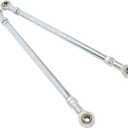 1 Pair 295mm 8mm Steering Tie Rod Kit Fit for Go Kart ATV Racing Cart Steel Alloy High Strength Long Lasting Go Kart Steering Tie Rod Tie Rod End Connector Joint Kit