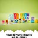 LEGO DUPLO Town Alphabet Truck Toy - Toddler Learning & Educational Toys for Preschool, Ages 2+ - Alphabet Blocks for Boys & Girls - Baby Gift Ideas for Birthdays - 10421