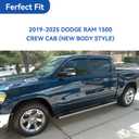 Window Visors Rain Guards for 2019-2026 Dodge Ram 1500 Crew Cab (New Body Style), Out-Channel Window Vent Wind Deflectors Visors Shades for 19-26 Ram 1500 Full-Size Cab