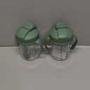 Dr. Brown's Milestones, Baby's First Straw Cup Sippy Cup with Straw, 6m+, 9oz/270ml, 2 Pack, Coral & Olive Green, BPA Free
