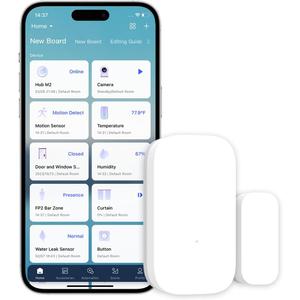 Aqara Zigbee Door and Window Sensor, Wireless Contact Sensor, Home Automation, Requires Aqara Hub (not 3rd-Party), Zigbee Connection, Kid Safety, Compatible with Apple HomeKit, Alexa, IFTTT