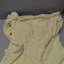 SUUKSESS Women Padded Off The Shoulder Tops Double Lined Going Out Fitted Basic Fall Shirts (Medium, Butter Yellow)