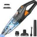Handheld Vacuum Cordless - 25000PA Strong Suction Hand Held Car Vacuum Cleaner Portable with Multi-Nozzles - Lightweight Dust Busters Rechargeable for Home Car Office Pets 2 Levels