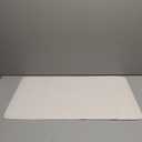 WHP Non Slip Bath Mat, Made of Real Rubber, Bath Mat for Elderly, Pets, and Children, Secure Gripping Mat (14"x22" Ecru)