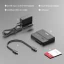 Unitek M.2 NVME SATA SSD Enclosure-2 in 1 Tool-Free Portable 10Gbps NVMe PCI-E M.2 and SATA SSD External Adapter USB 3.2 Hard Drive Reader for 2230/2242/2260/2280 NVMe and 2.5" /3.5" SSD
