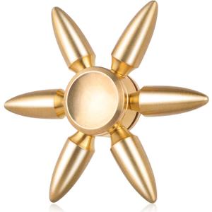ATESSON Fidget Spinners Toy,Ultra Durable Stainless Steel Bearing High Speed 3-5 Min Precision Brass Metal Finger Spinner,EDC ADHD Stress Relief Anxiety Relieves Reducer for Kids and Adults