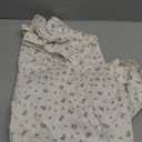 Seyurigaoka Women 2 Piece Floral Pajamas Lounge Set Y2K Long Sleeve Shirt Wide Leg Pants Sleepwear Pj Matching Sets (Medium, Beige)