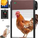 Automatic-Chicken-Coop-Door-Solar-Powered Auto Chicken Door with Remote Light Sensor Mode Anti-Pinch Function (DarkRBC-001)