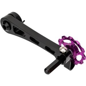 JIANWEI Bike Chain Tensioner, Bike Chain Guide Bike Protector, Aluminum Alloy Bicycle Single Speed Adjuster Converter for MTB Road Racing Bike(Black)