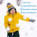 Luces 200 PCS Snow Balls for Kids Indoor, Soft Artificial Fake Snow Ball, Plush White Balls for Parent-Child Interactive Activities, Xmas Decorations for Tree