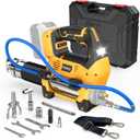 Ecarke Cordless Grease Gun, Compatible with DeWalt 20V Battery (Bare Tool), 3Speed Adjustable Flow, 12,000 PSI Max, 39 Hose, Works with Bulk & Cartridge Grease, for Farm/Truck/Construction