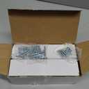 5 Pack Crystal Drawer Pulls 5 inch Hole Center, Kitchen Cabinet Pulls Handles Glass Dresser Pull, Brushed Nickel