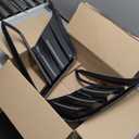 yhcdsea for 2025 2026 Tesla Model Y Juniper Front Fog Light Cover Trim Eyebrow Frame Decorative Accessories (Juniper-Matt Black)