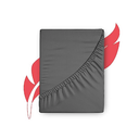 Ashton Sheets Premium 1000-Thread-Count Egyptian Feel 100% Cotton - Breathable Dark Grey King Fitted BEDSHEET, Easy Snug Fit, 18" Deep Pocket, Soft Smooth Sateen Weave, Extra Long Staple Cotton